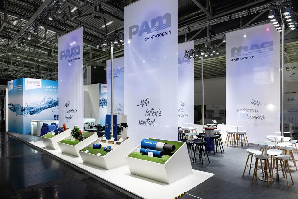 Saint-Gobain Exhibition stand IFAT 2022 Design MeRaum