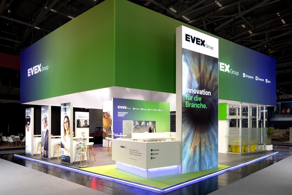 Evex Group Messestand opti Konzept und Umsetzung MeRaum