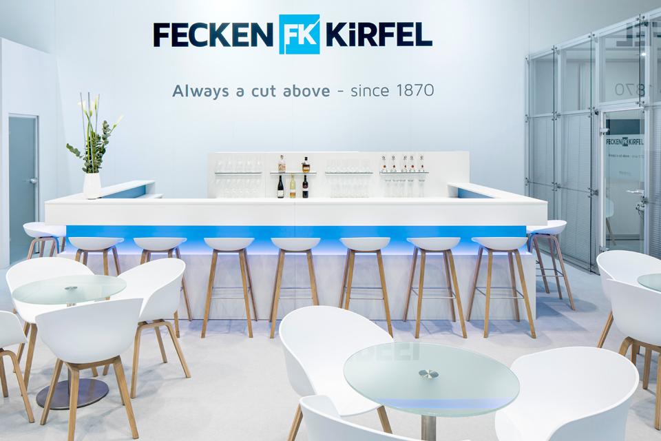 Booth counter Fecken-Kirfel Interzum 2019 MeRaum